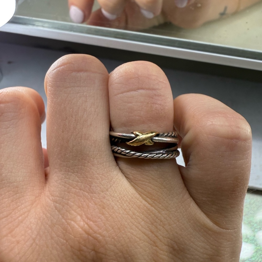 David Yurman crossover ring